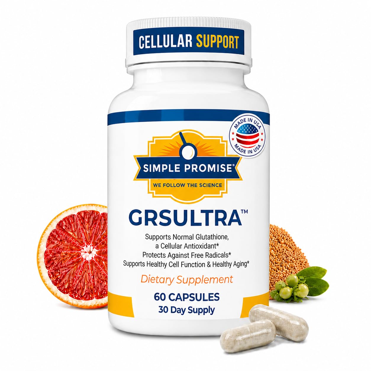 Simple Promise GRS Ultra Glutathione Capsules 60 Count