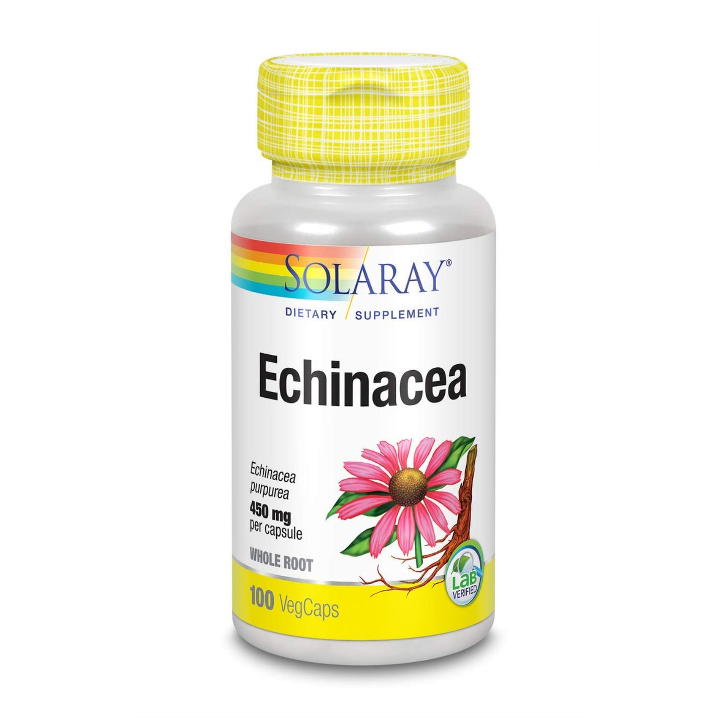 Solaray Echinacea Root Capsules 100 Count
