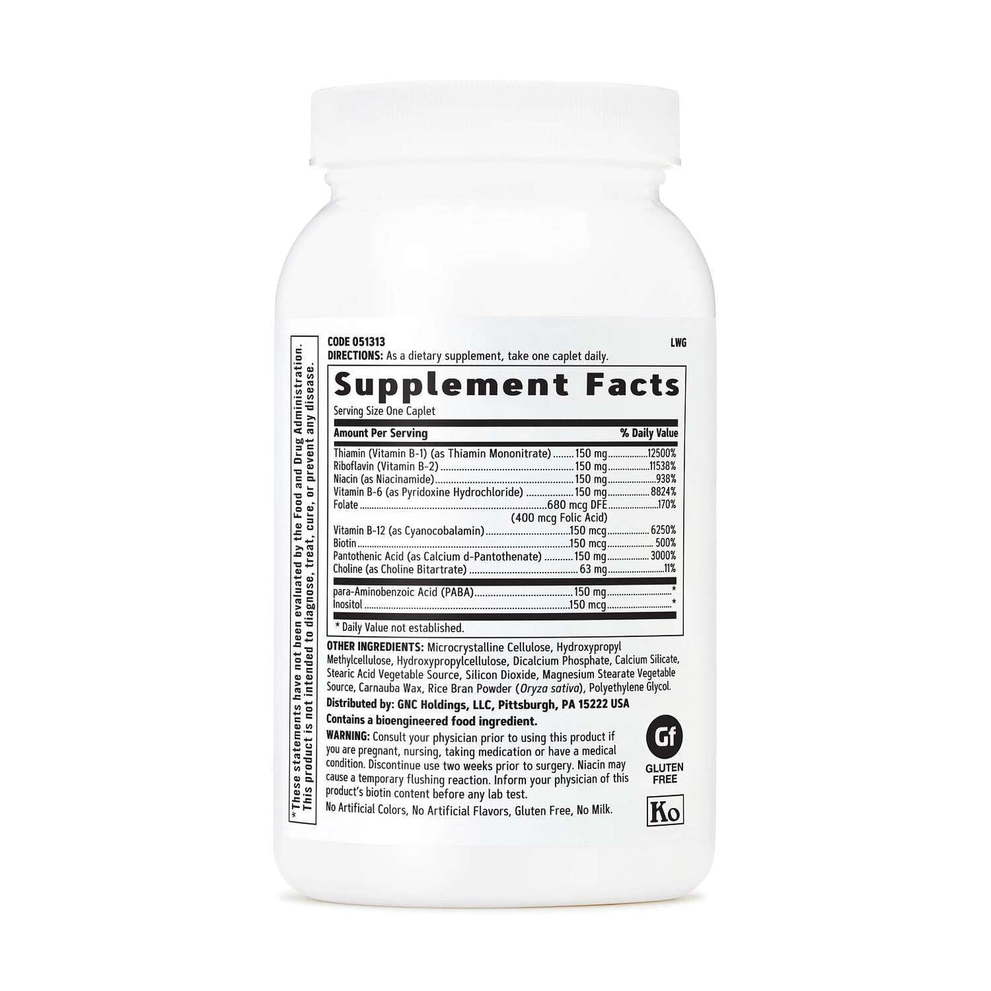 GNC B-Complex 150 Caplets, 100 Count