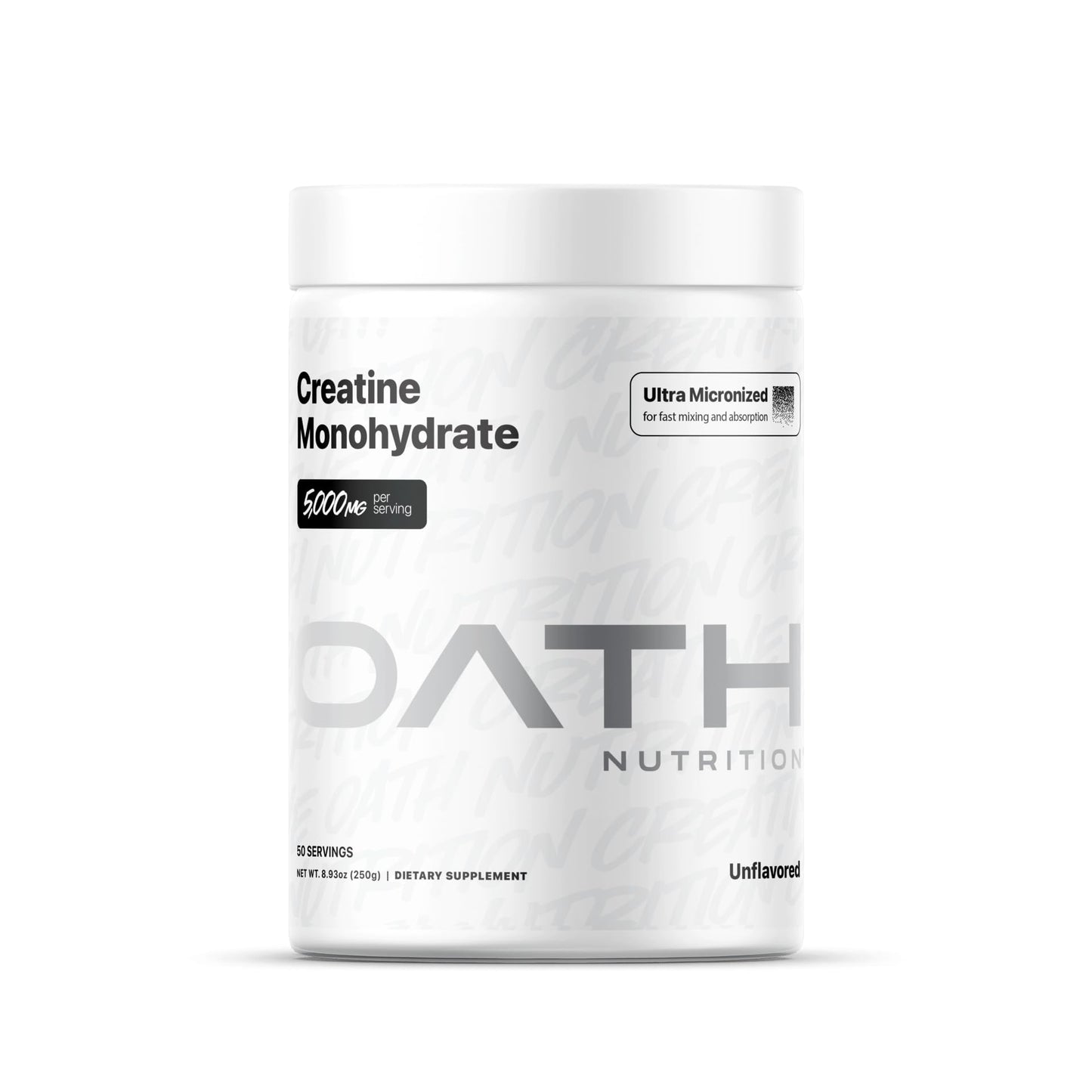 Oath Nutrition Ultra Micronized Creatine Monohydrate Powder 8.93 Ounce