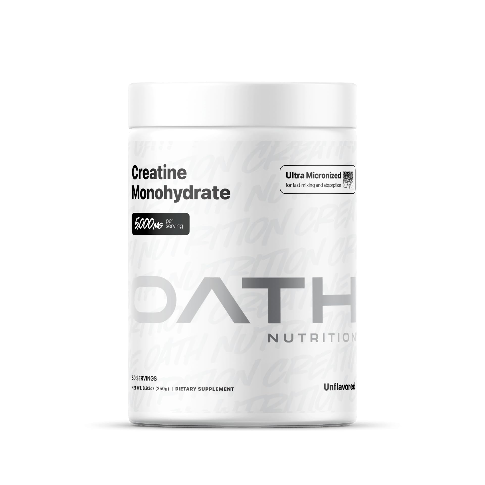 Oath Nutrition Ultra Micronized Creatine Monohydrate Powder 8.93 Ounce
