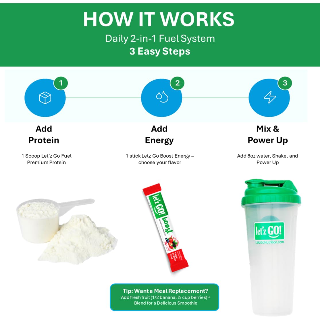 Let’z Go! Whey Protein Isolate Powder Vanilla, 32 oz