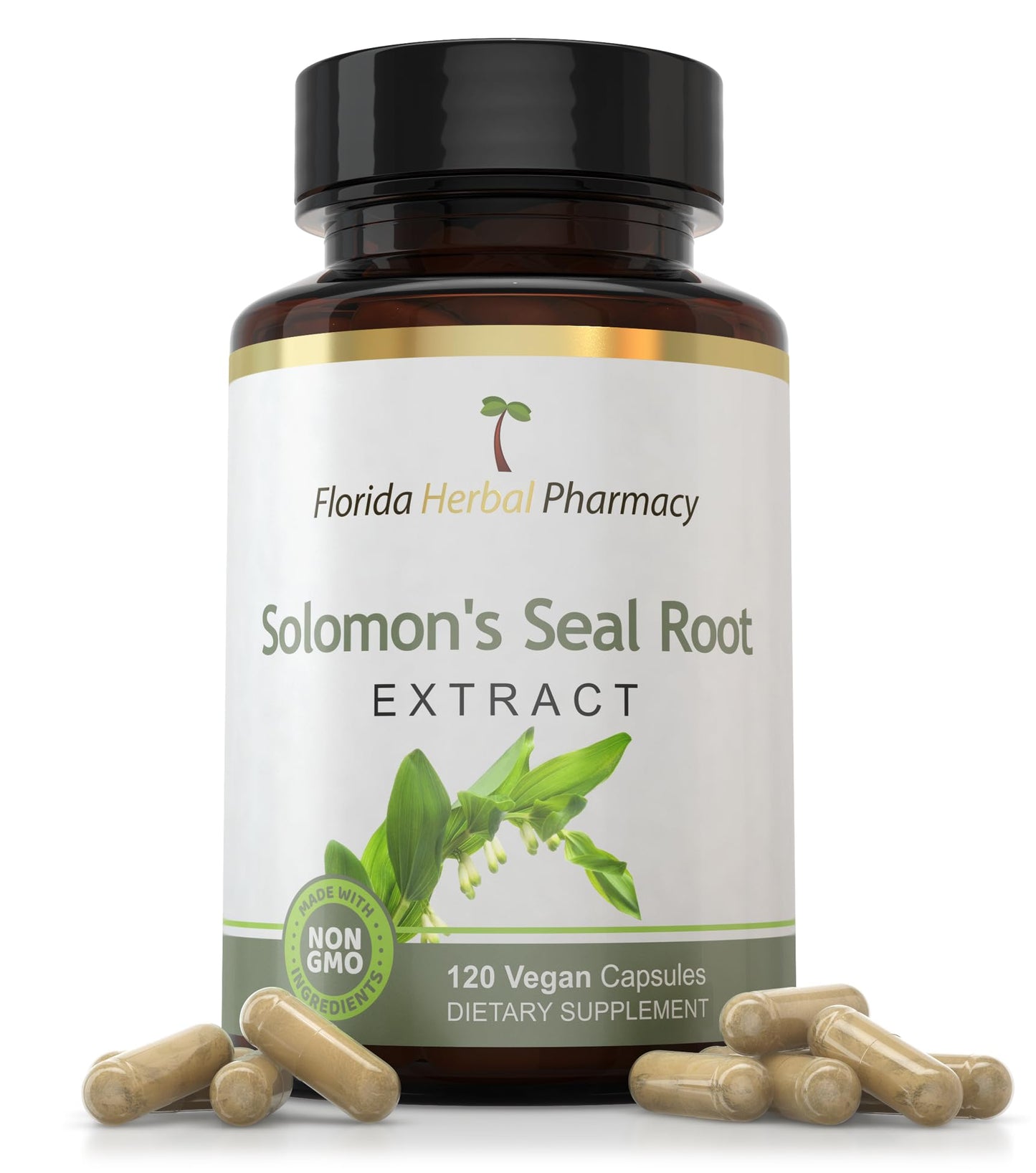 Florida Herbal Pharmacy Solomon's Seal Root Extract Supplement Capsules 120