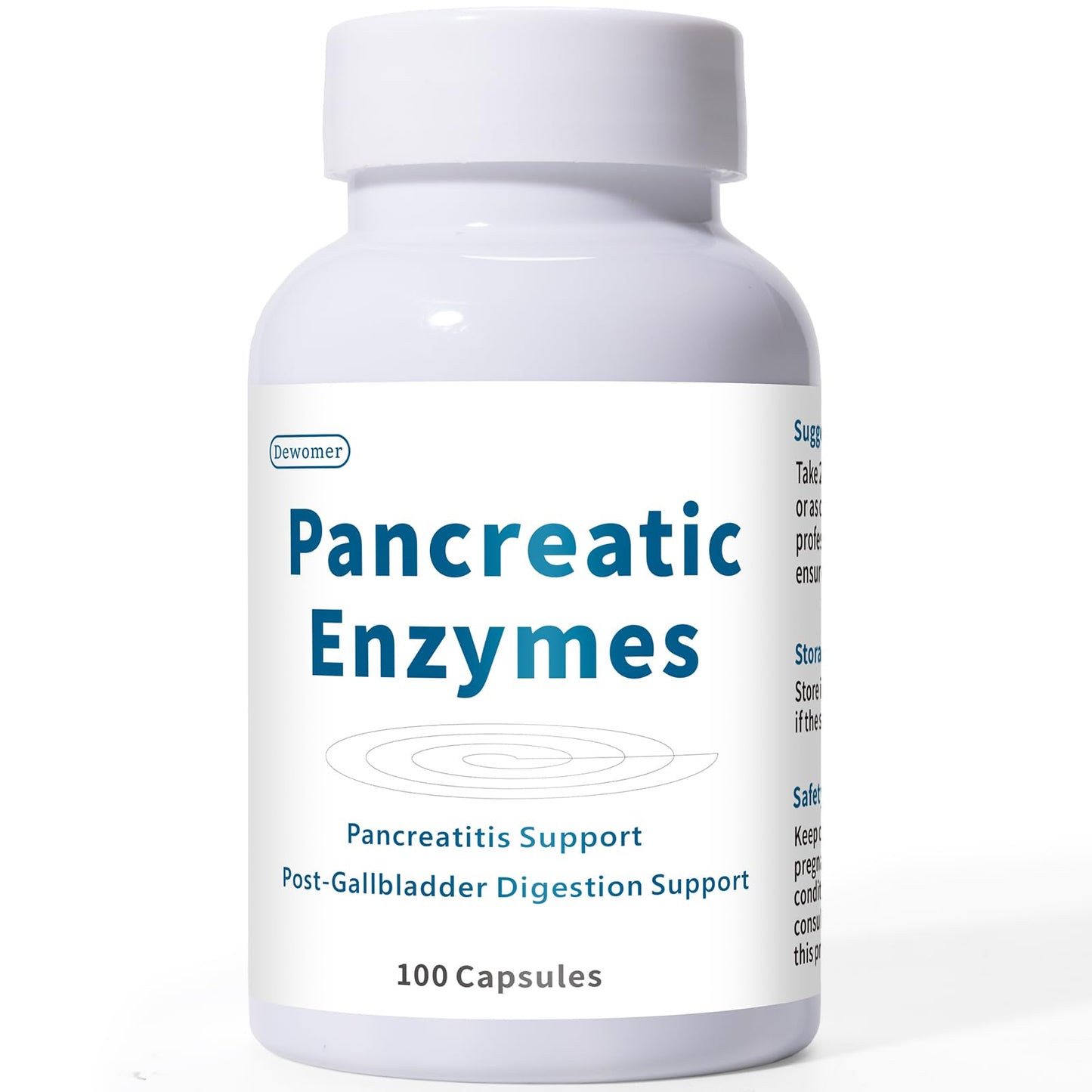 Lunza Pancreatin Enzyme Supplement 1000mg Full Strength Digestive Support for Pancreatitis, Gallbladder Surgery Recovery – Protease, Amylase, Lipase Formula 90 Capsules
