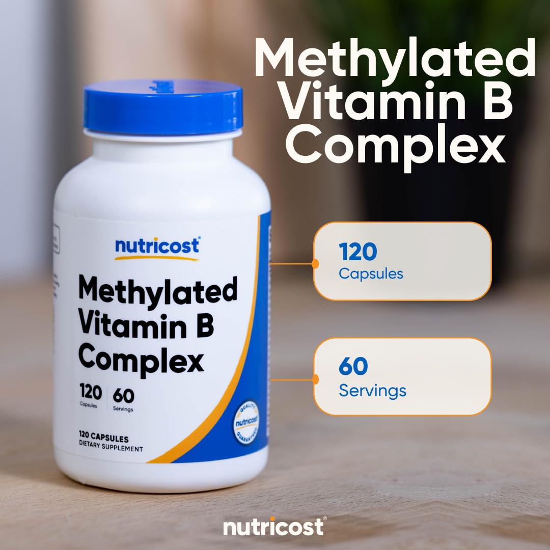 Nutricost Methylated Vitamin B Complex Capsules 120 Count