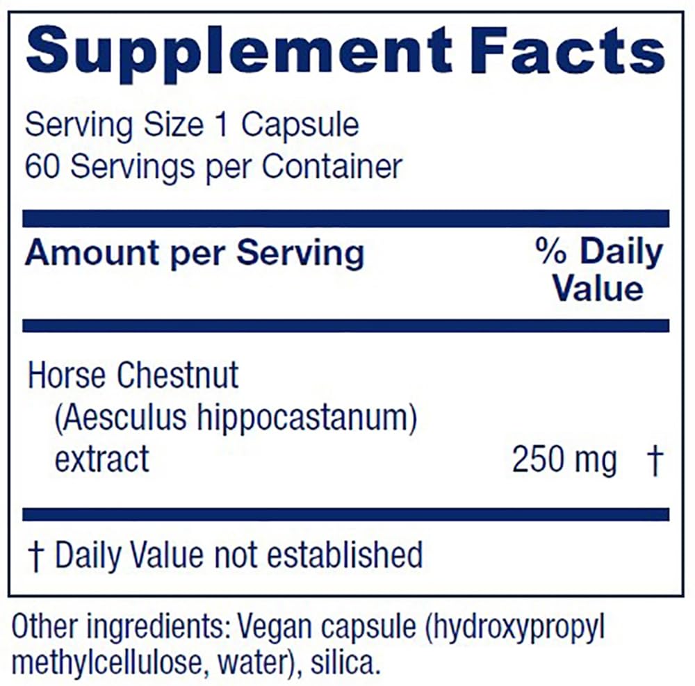 Vitanica Horse Chestnut Capsules, 60 Count
