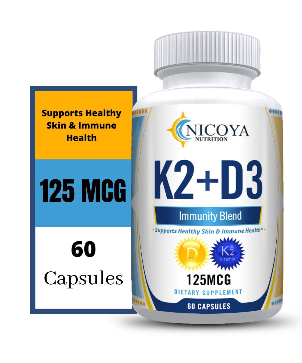 Nicoya Nutrition Vitamin K2 D3 5,000 IU Softgels, 60 count