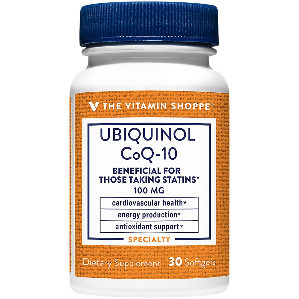 The Vitamin Shoppe Ubiquinol CoQ-10 100mg Softgels 30 Count
