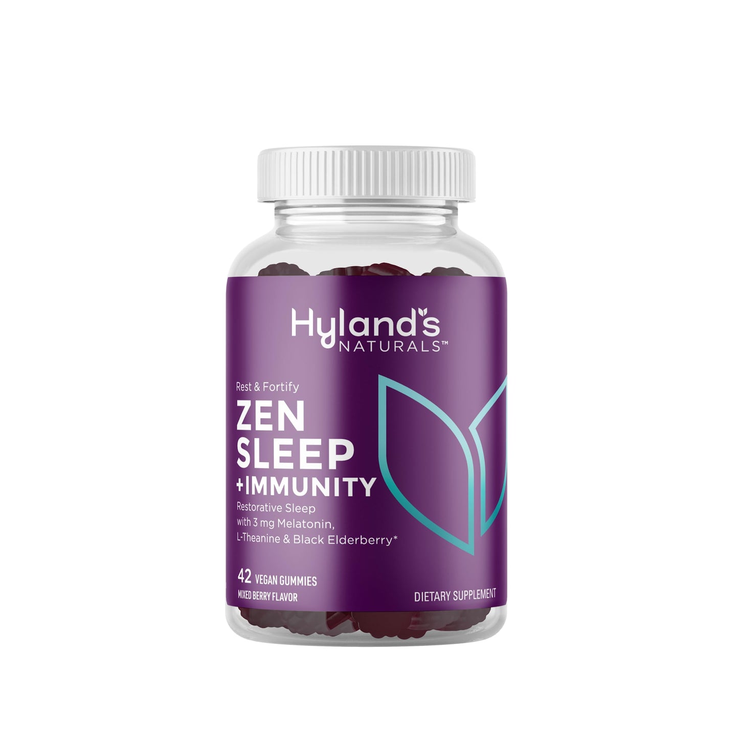 Hyland's Rest and Fortify Zen Sleep Aid and Immune Support Gummies, 42 Count