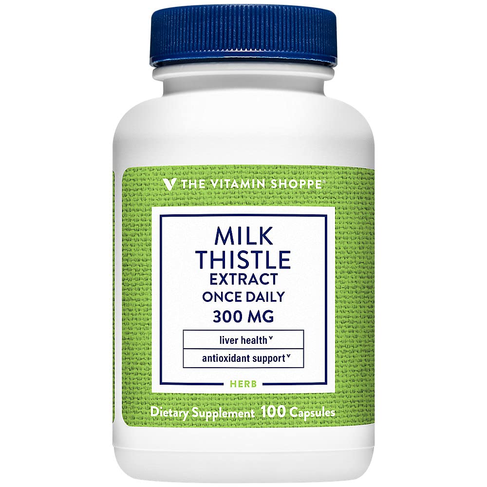 The Vitamin Shoppe Milk Thistle 300 mg Capsules, 100 Count