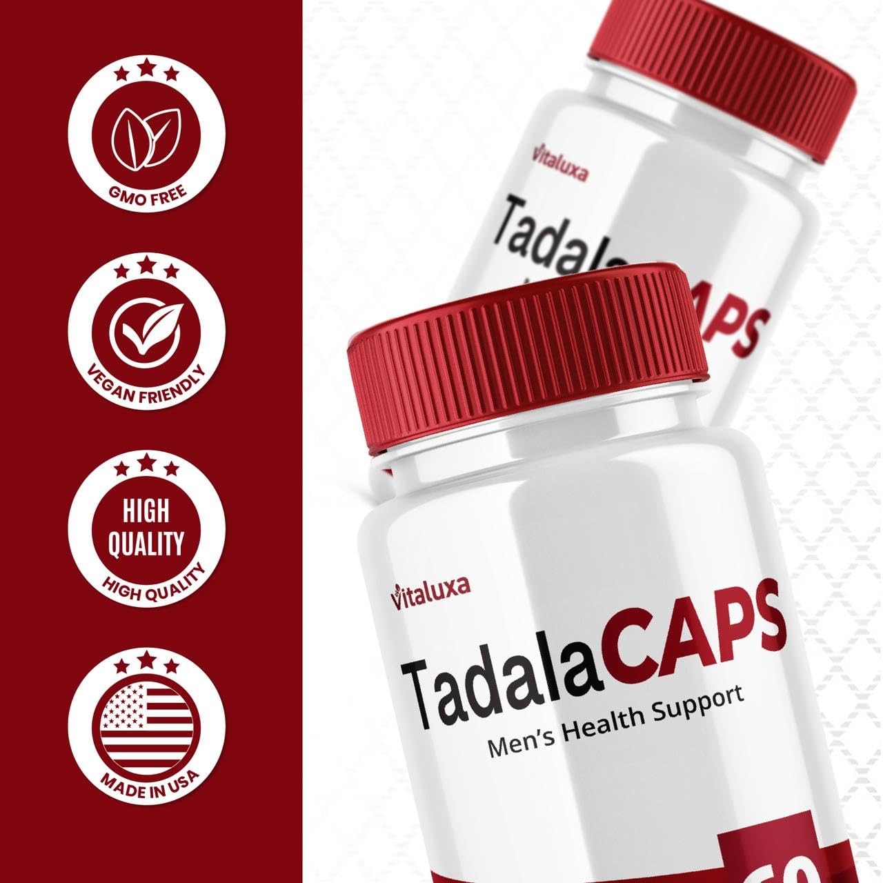 Vitaluxa TadalaCaps Capsule 120 Count