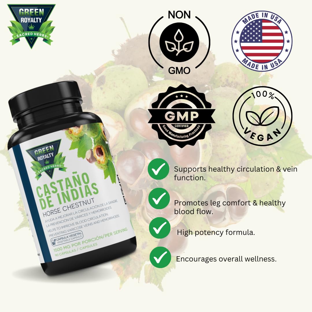 GREEN ROYALTY Horse Chestnut Caplets 90