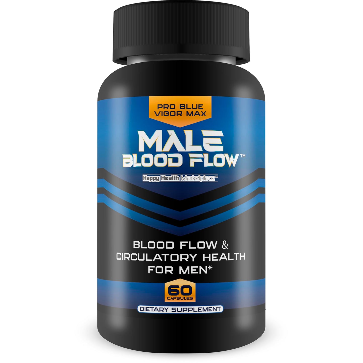 Happy Health Marketplace Pro Blue Vigor Max Male Blood Flow Capsules 60 Count