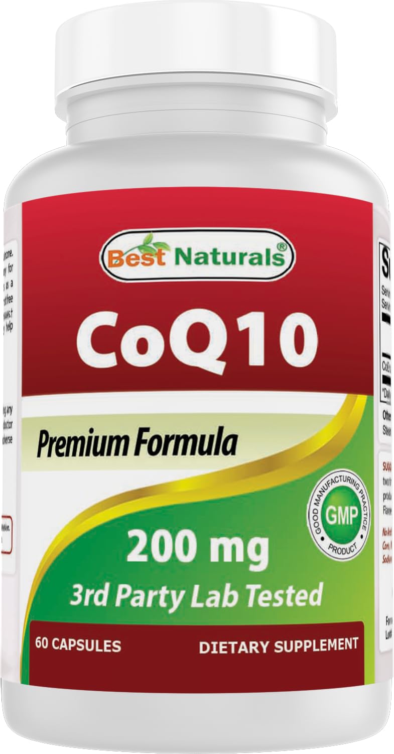 Best Naturals CoQ10 200 mg Capsule, 60 Capsules