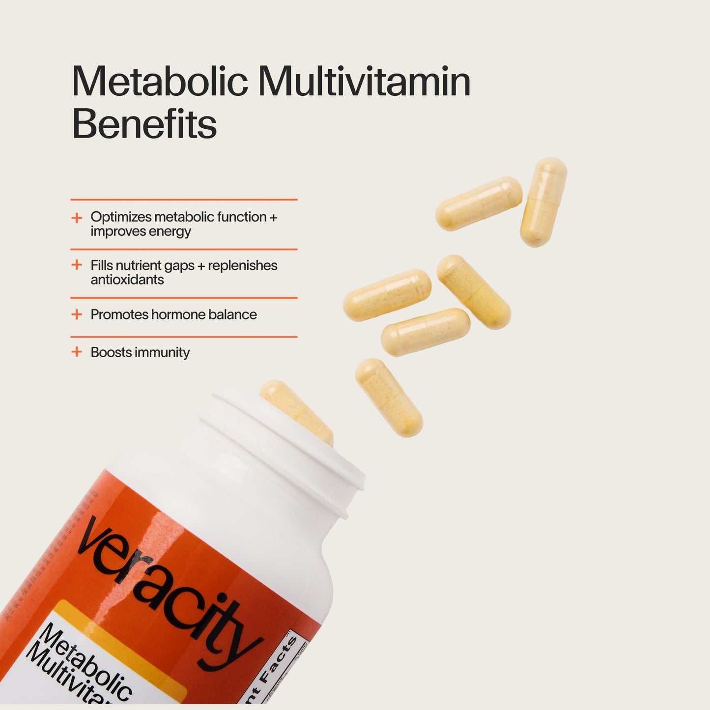 Veracity Selfcare Metabolic Multivitamin for Women Capsule 30 Count