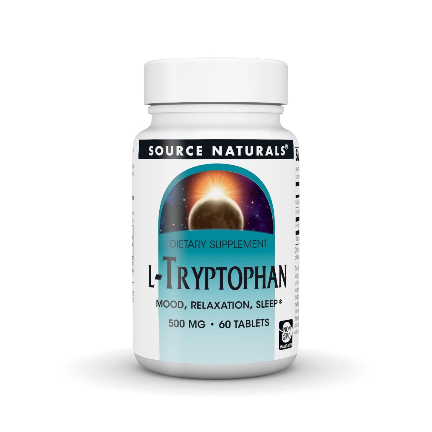 Source Naturals L-Tryptophan 500mg Tablet, 60 Tablets