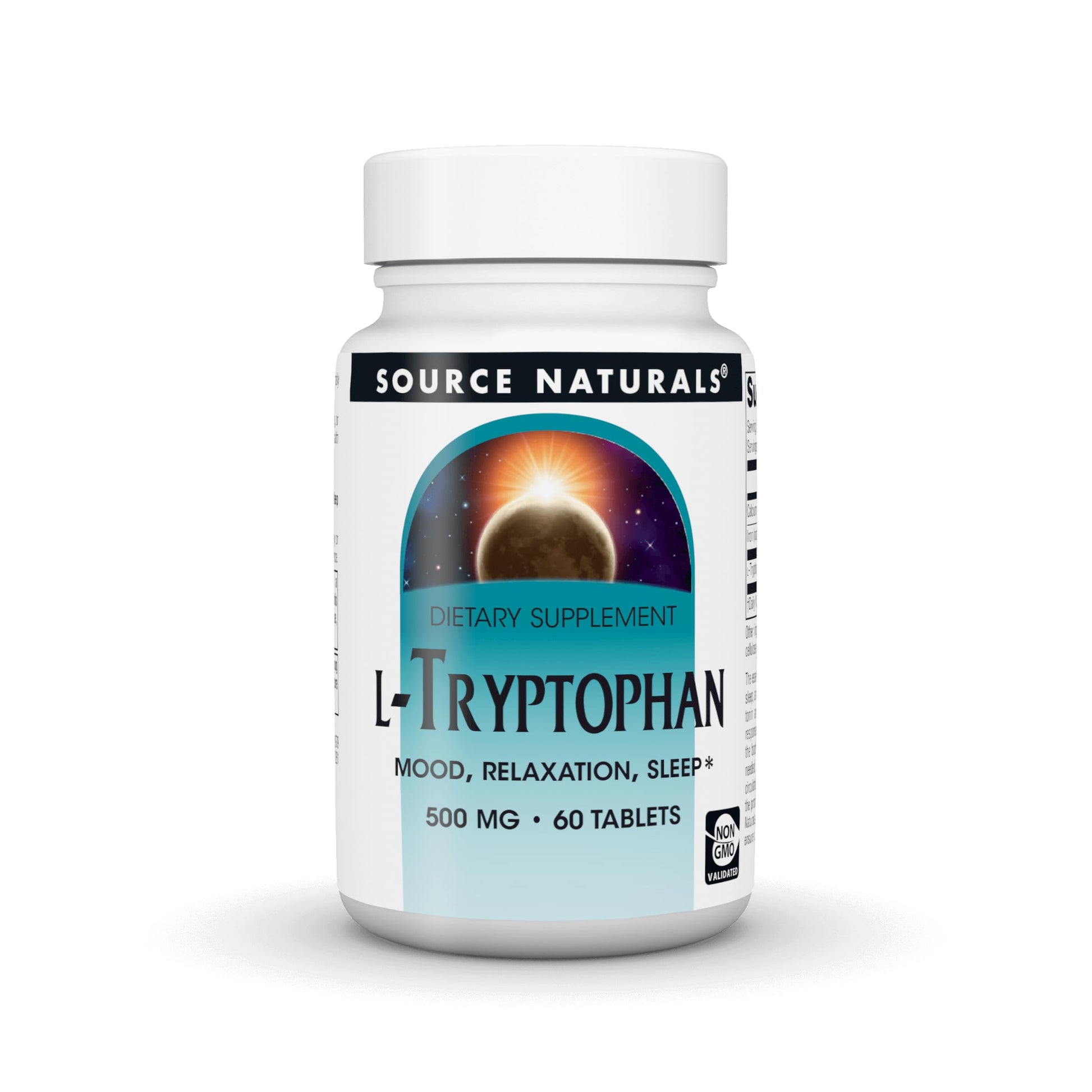 Source Naturals L-Tryptophan 500mg Tablet, 60 Tablets
