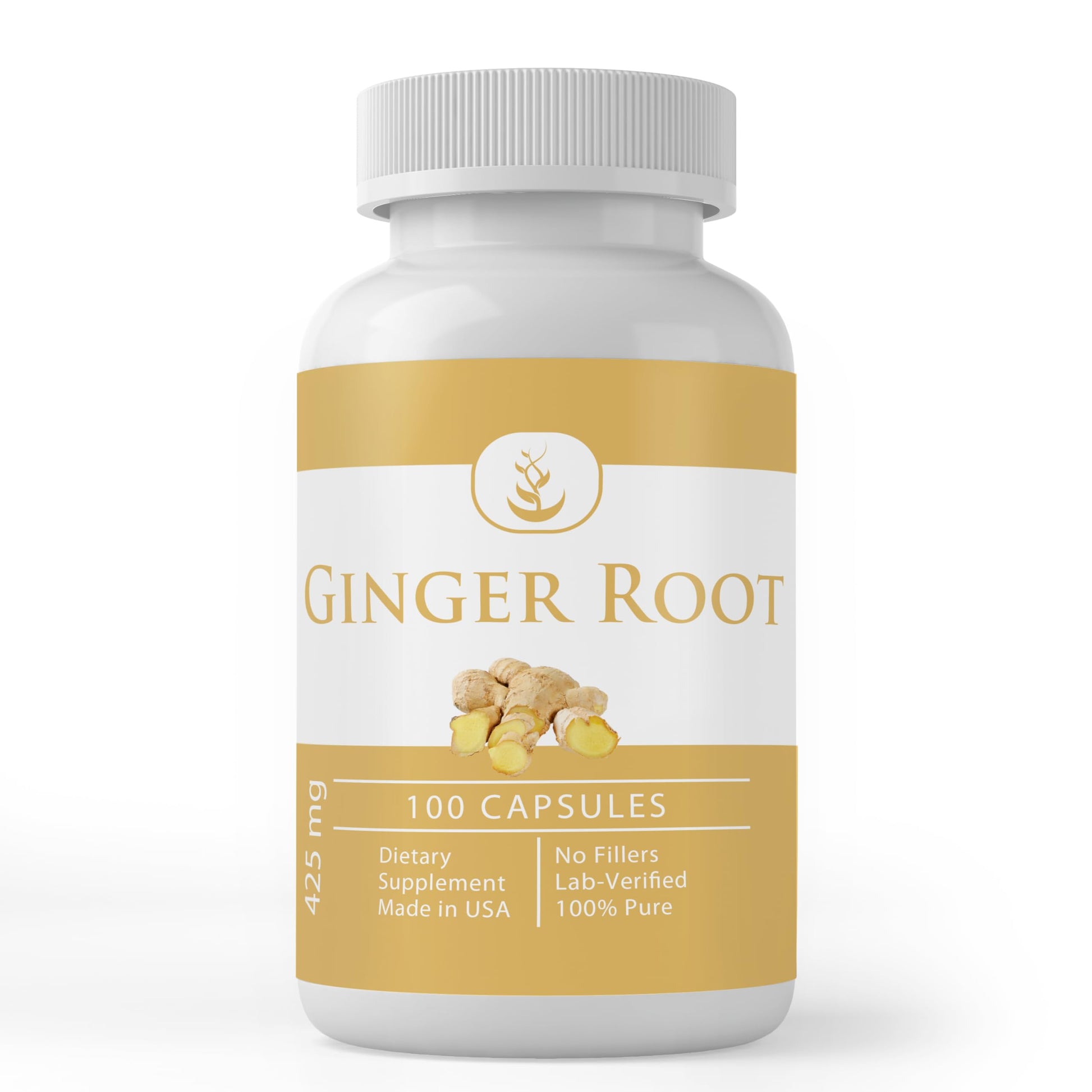 PURE ORIGINAL INGREDIENTS Ginger Root Capsules 100