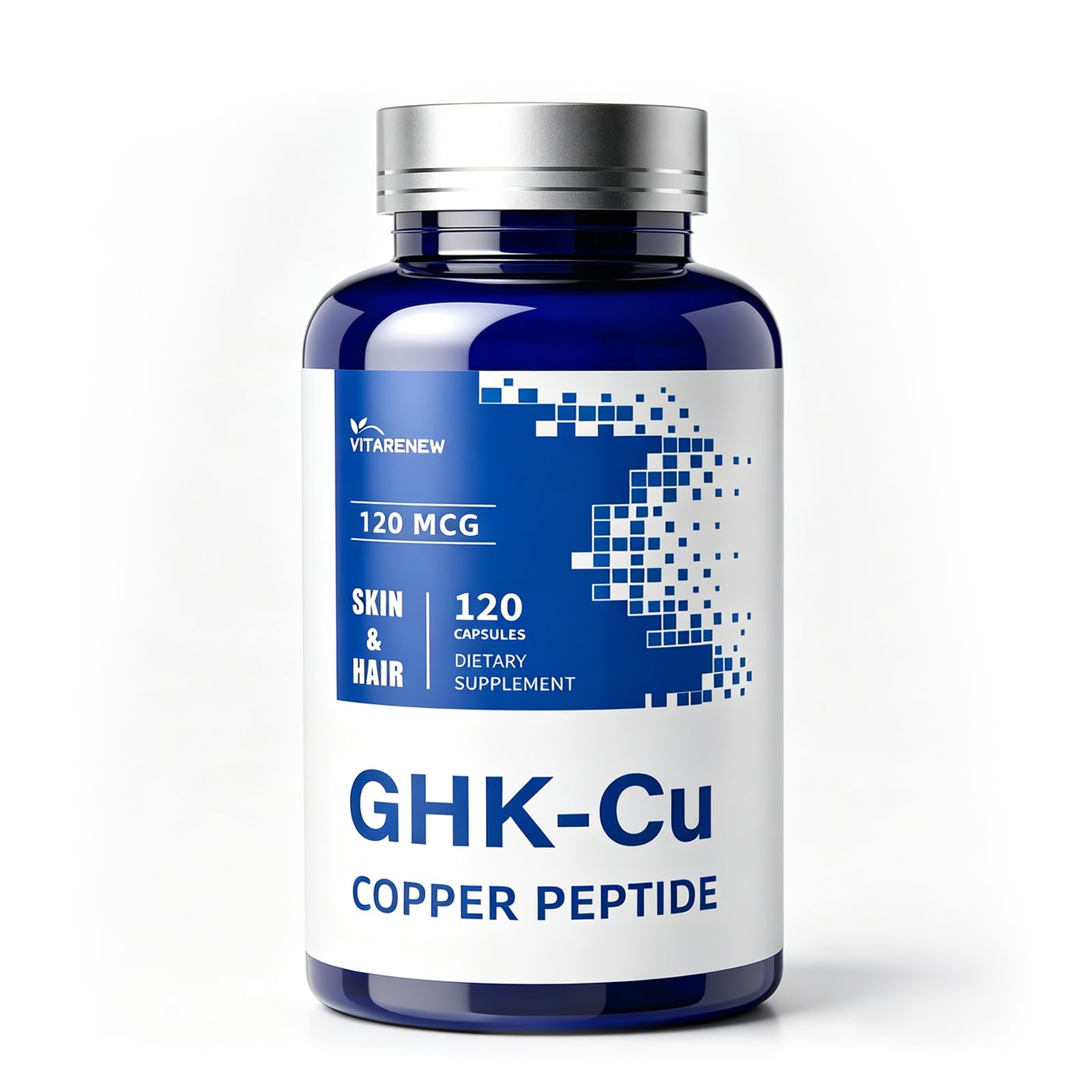 VITARENEW GHK-Cu Copper Peptide Supplement Capsules 120