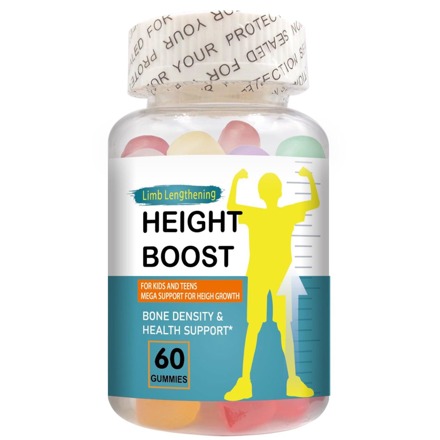 Natural Curves Height Boost Bone Growth Gummies for Kids & Teens, 60 Count