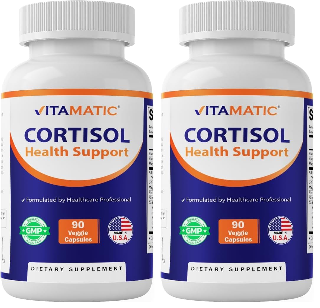 Vitamatic Cortisol Health Support Capsules, 180 Count