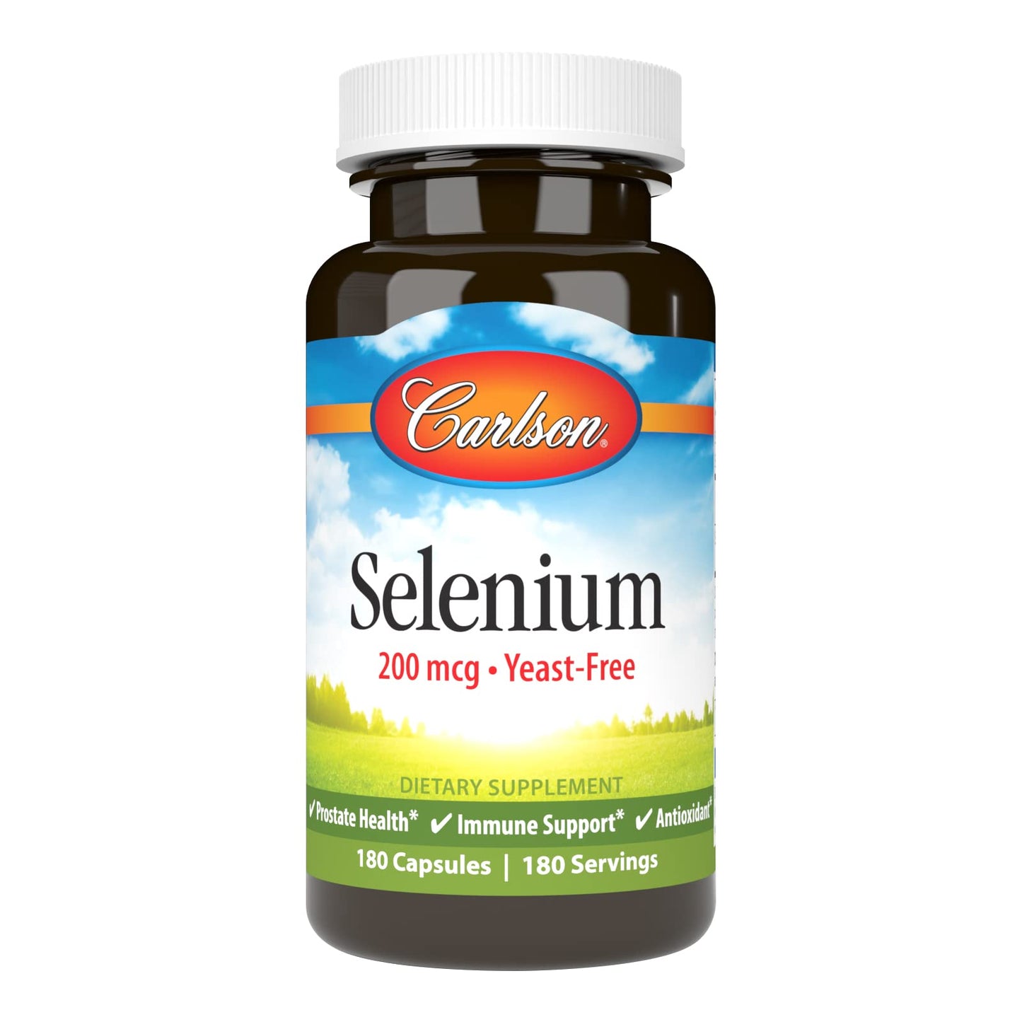 Carlson Selenium 200 mcg Yeast-Free Prostate Health 180 Capsules