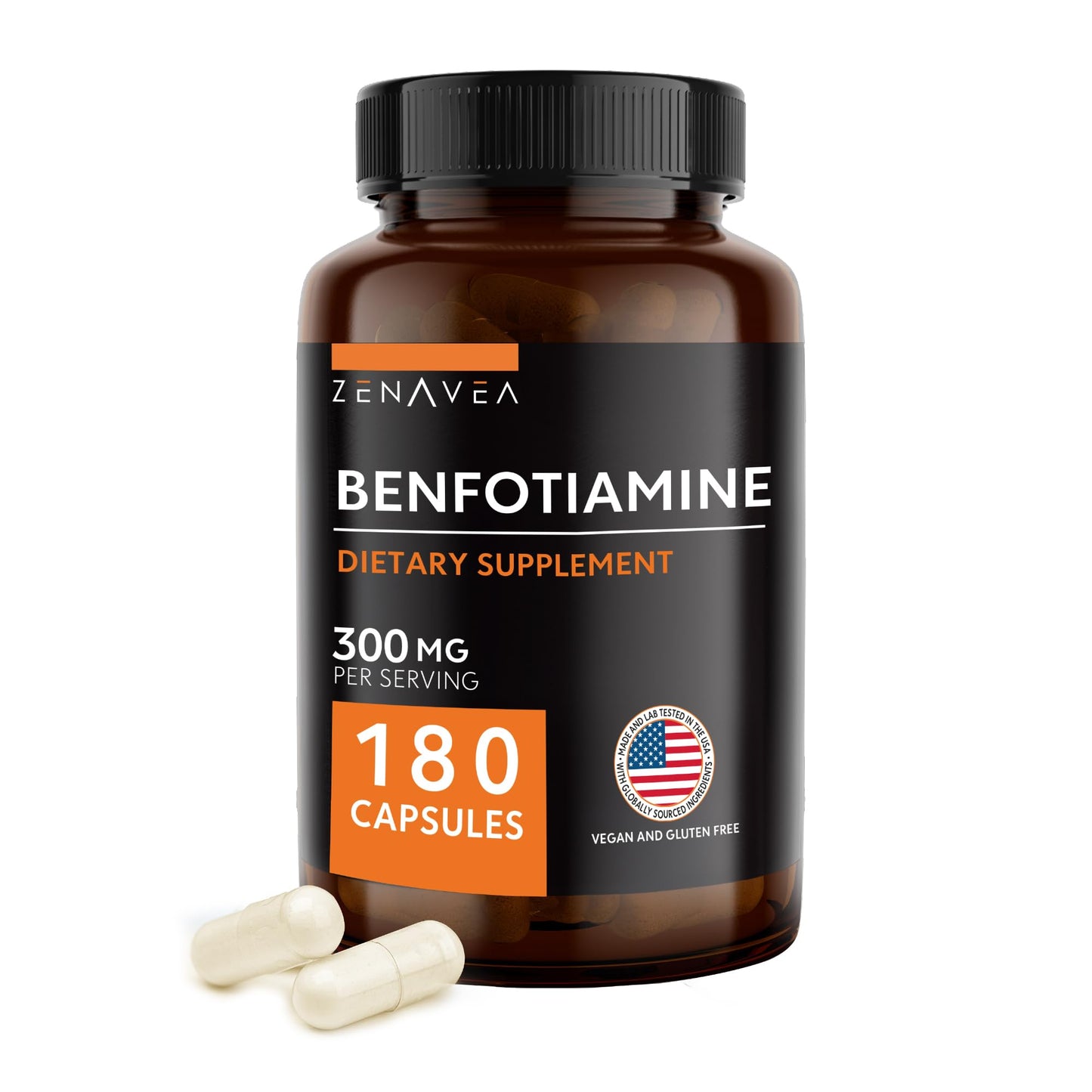 Zenavea Benfotiamine 300mg Capsule, 180 Count