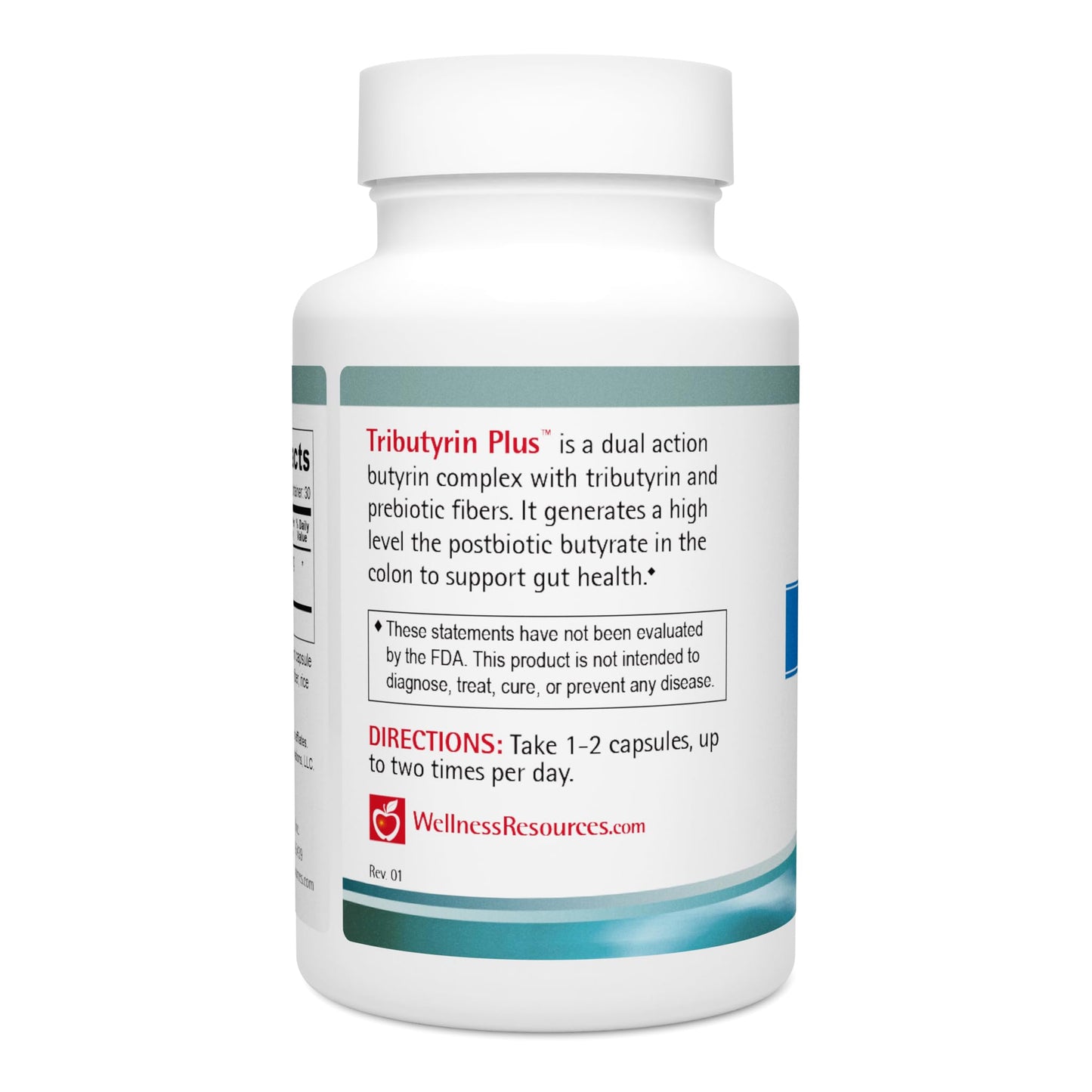 Wellness Resources Tributyrin Plus Postbiotic Supplement for Gut Health with High Absorption ButyraGen Tributyrin Complex, 60 Veggie Capsules