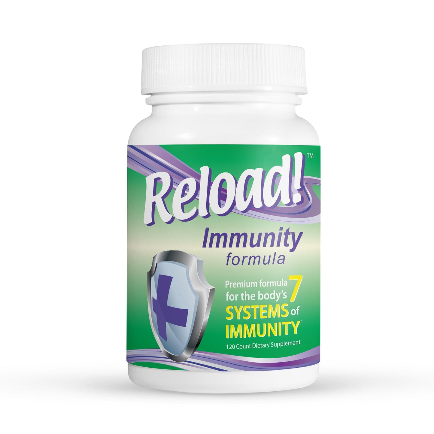 Reload! Immunity Antioxidant, Echinacea, Vitamins A, C, D, Zinc, Selenium, Ginkgo, Aloe, Probiotic/Prebiotic, Fenugreek Tablet 120