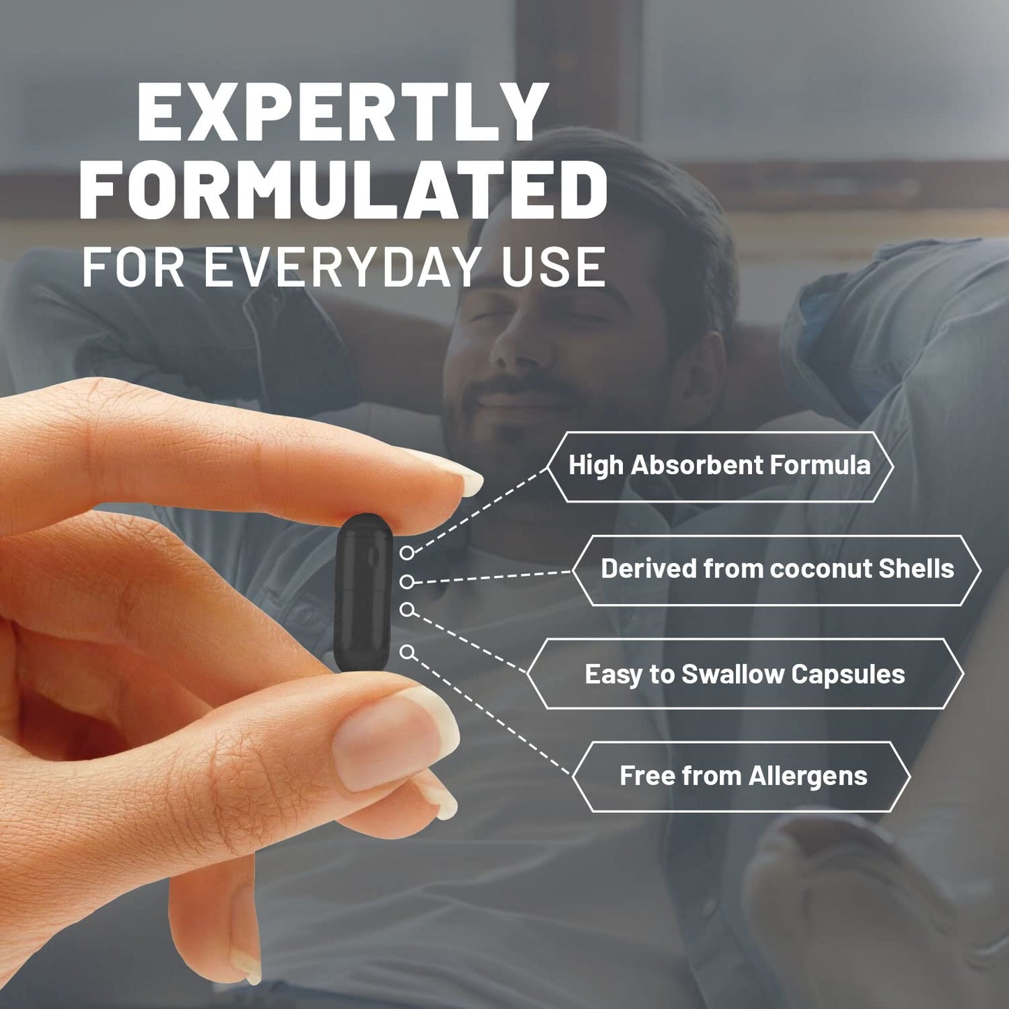 PH PROWISE Healthcare Activated Charcoal Capsules 200 Capsules