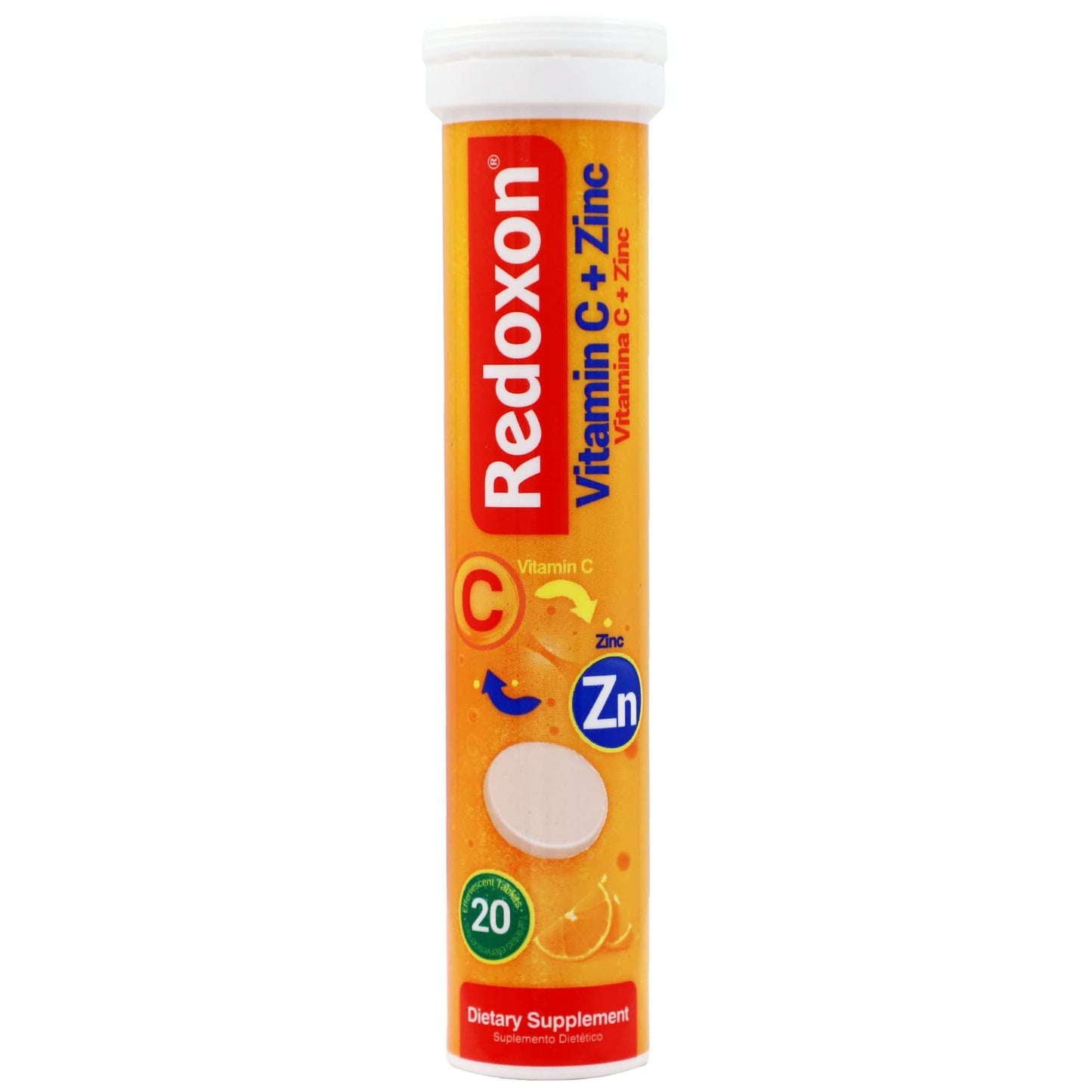 Redoxon Vitamin C + Zinc Tablet, 20 Count
