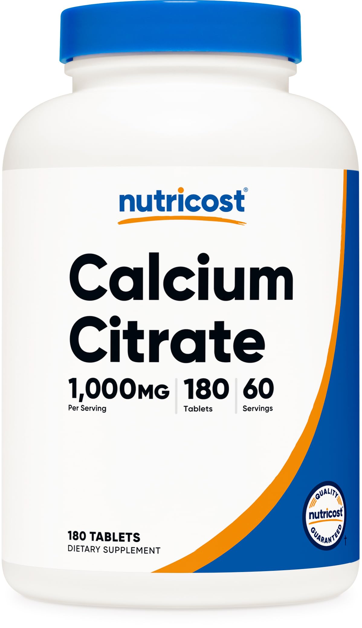Nutricost Calcium Citrate (1,000mg) Capsule, 180 Count