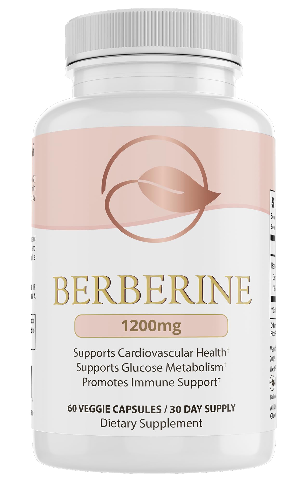 BELLAWELL Berberine 1200mg – Advanced Metabolic & Digestive Support Health, 60 Capsules