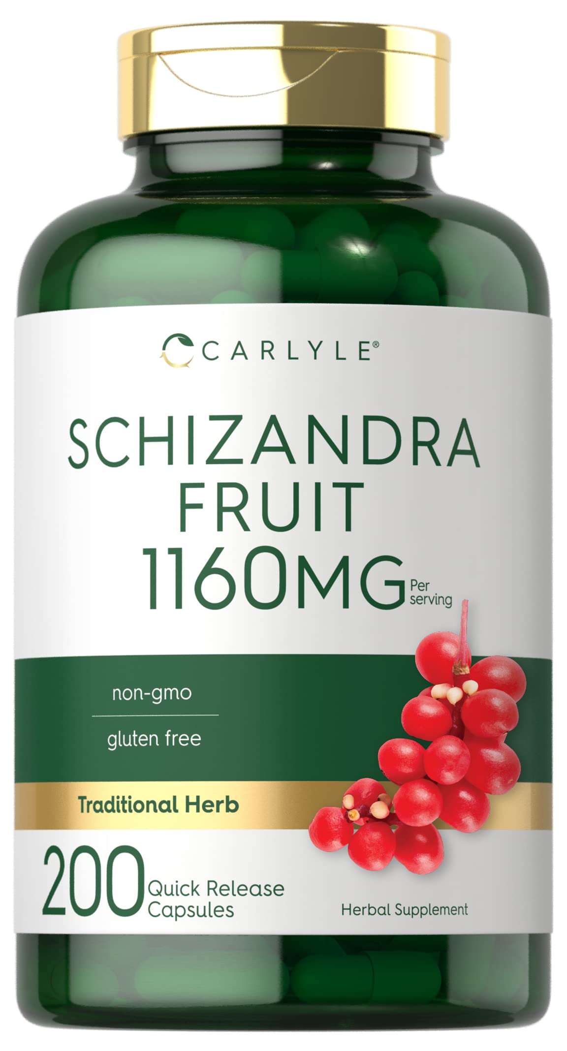Carlyle Schisandra Supplement 1160 mg Capsule 200 Count