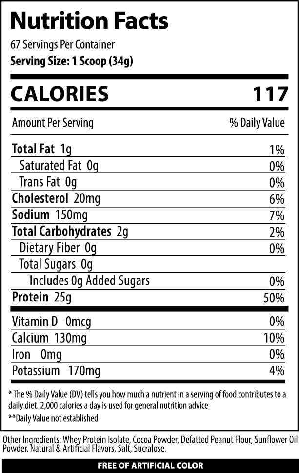Alpha Supps ISO Low Carb 100% Whey Protein Isolate Powder, 80 Servings