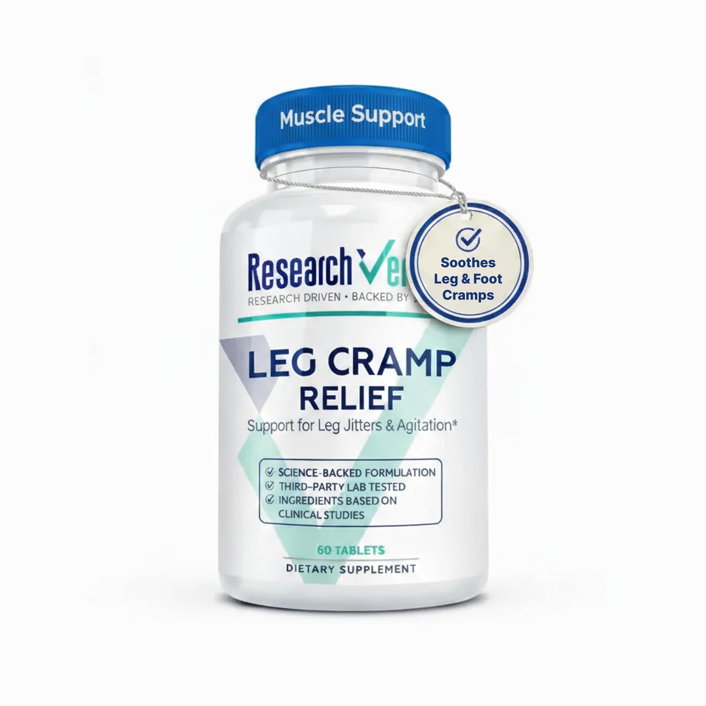 Research Verified Leg Cramps Magnesium Capsules 60 Count