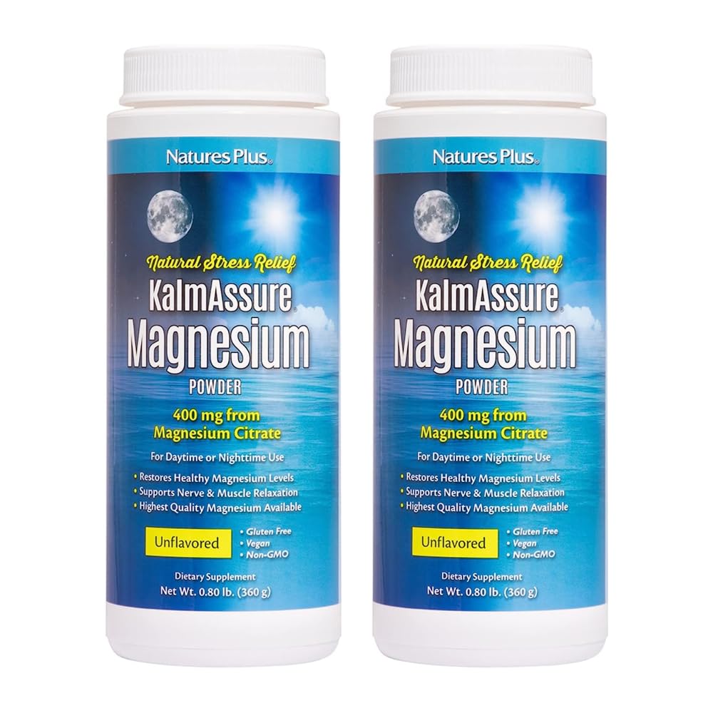 NaturesPlus KalmAssure Magnesium Powder 25.6 oz