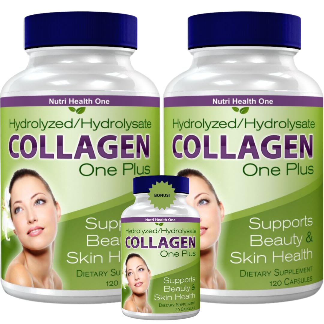 NUTRI HEALTH ONE Collagen One Plus Beauty and Skin Health Bundle 270 Capsules
