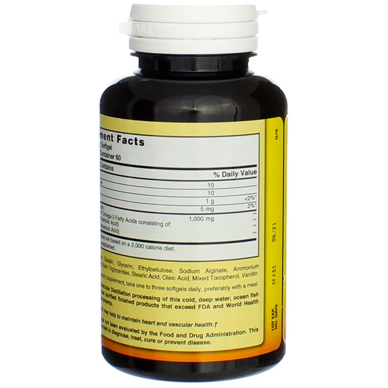 Nature's Blend Omega-3 Fish Oil Odorless Softgels 60