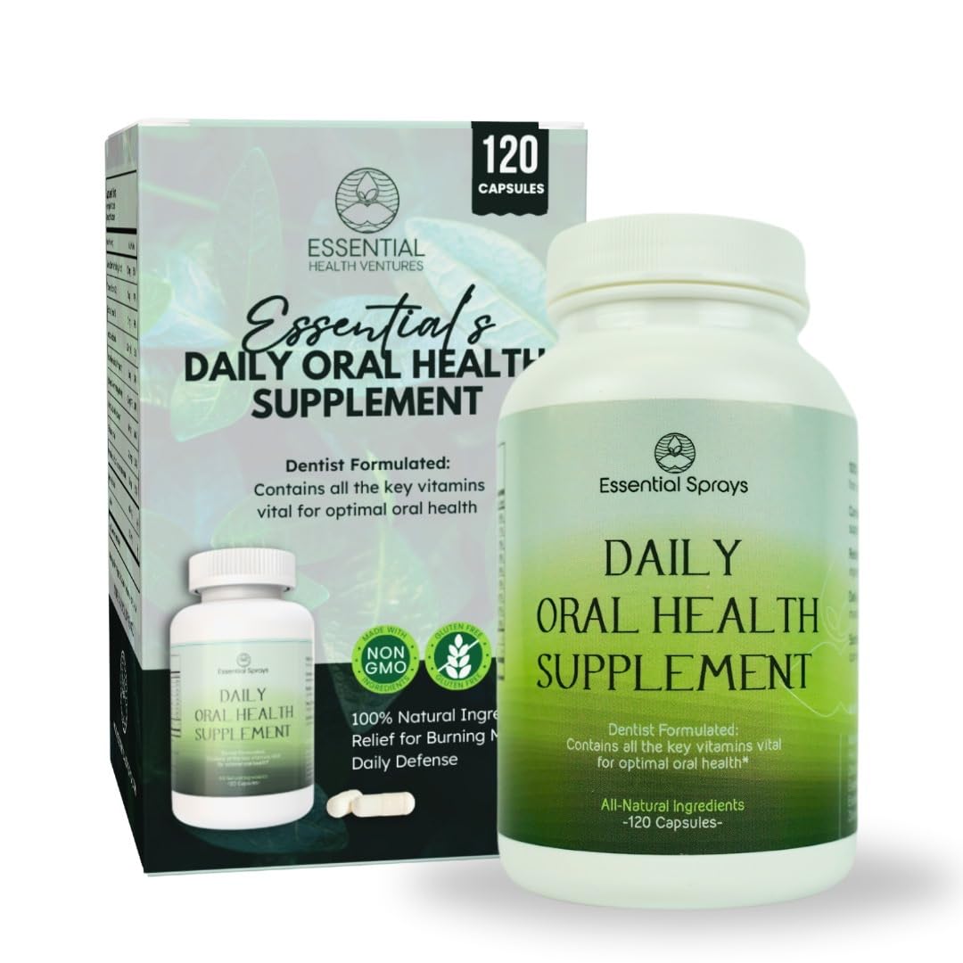 Essential Sprays Daily Oral Health Supplement Capsule, 120 Count