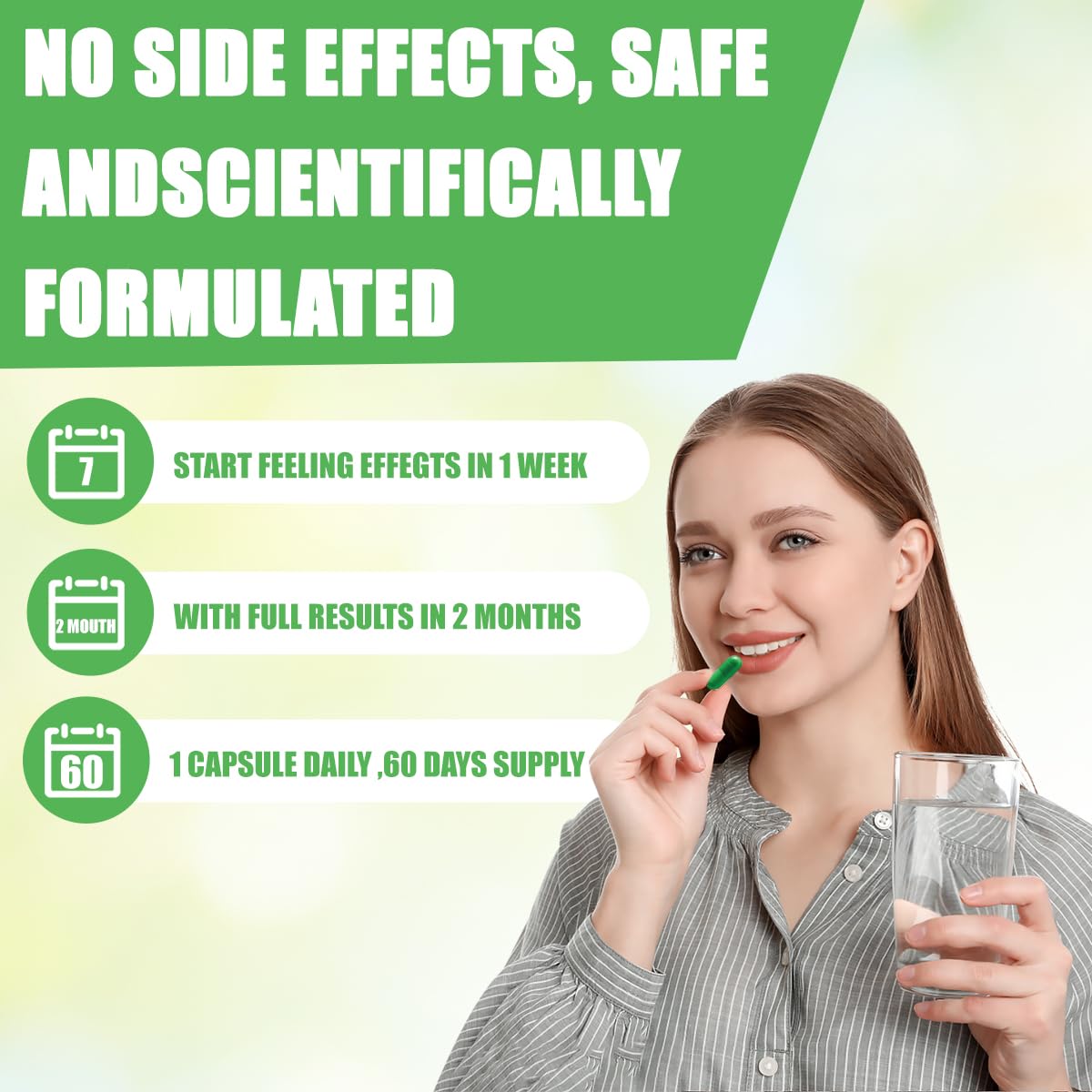 ESUNM Chlorophyll Capsules 650 mg, 60 Count