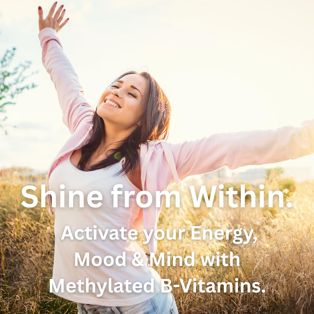 Paradise Herbs Earth's Blend B-Complex, Methylated, Enzymatically Active Forms of B Vitamins + Superfoods, Supports Energy & Immunity, 120 Capsules