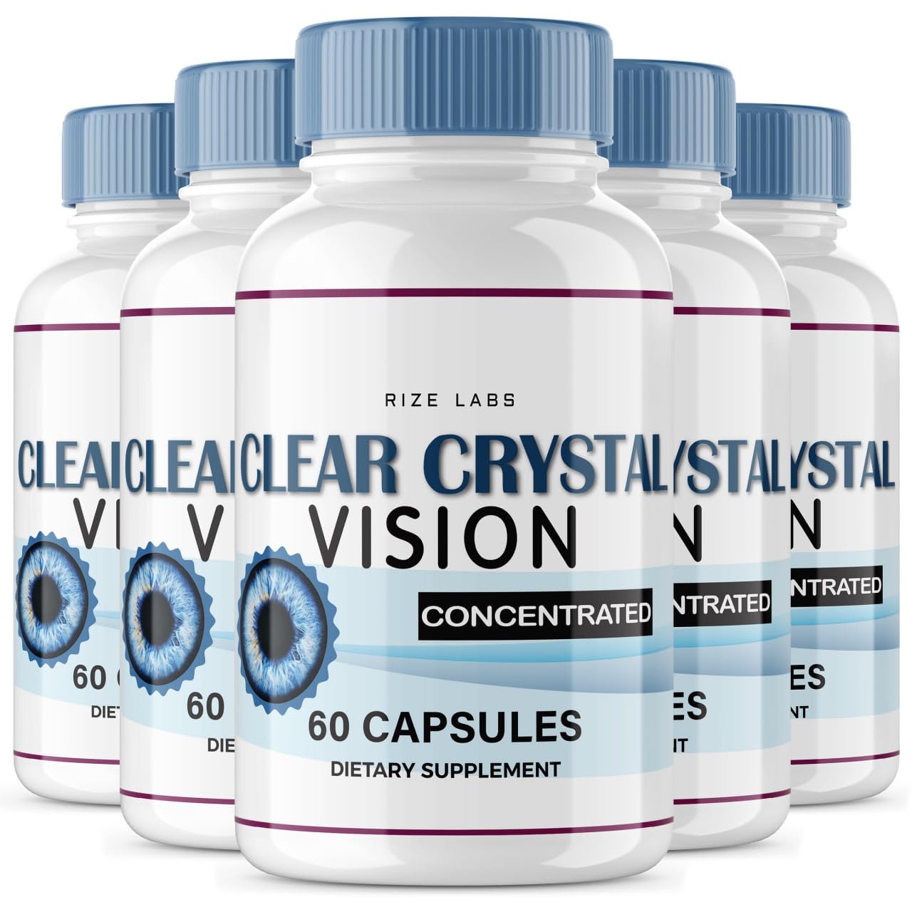 Rize Labs Clear Crystal Vision, 300 Capsules