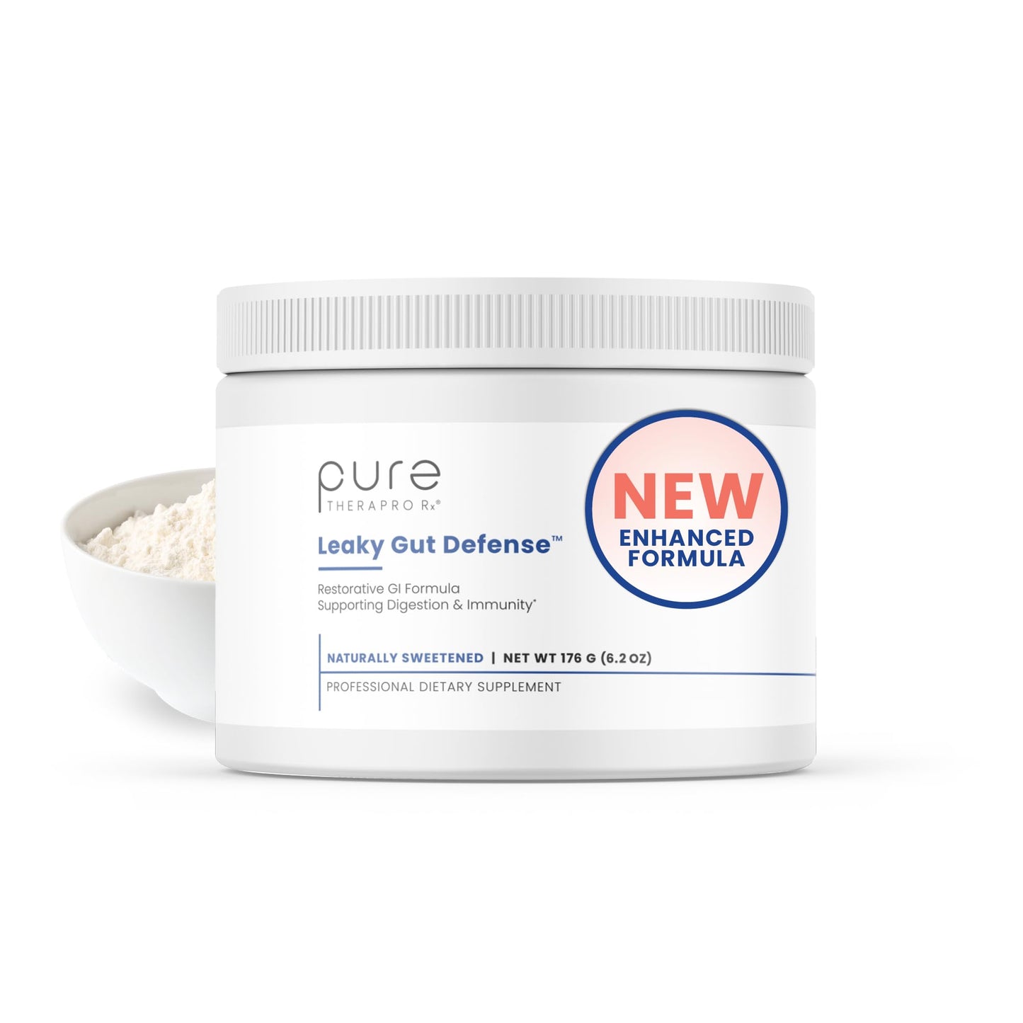 Pure Therapro Rx Leaky Gut Defense Powder, L-Glutamine Blend, 5.9 Ounce