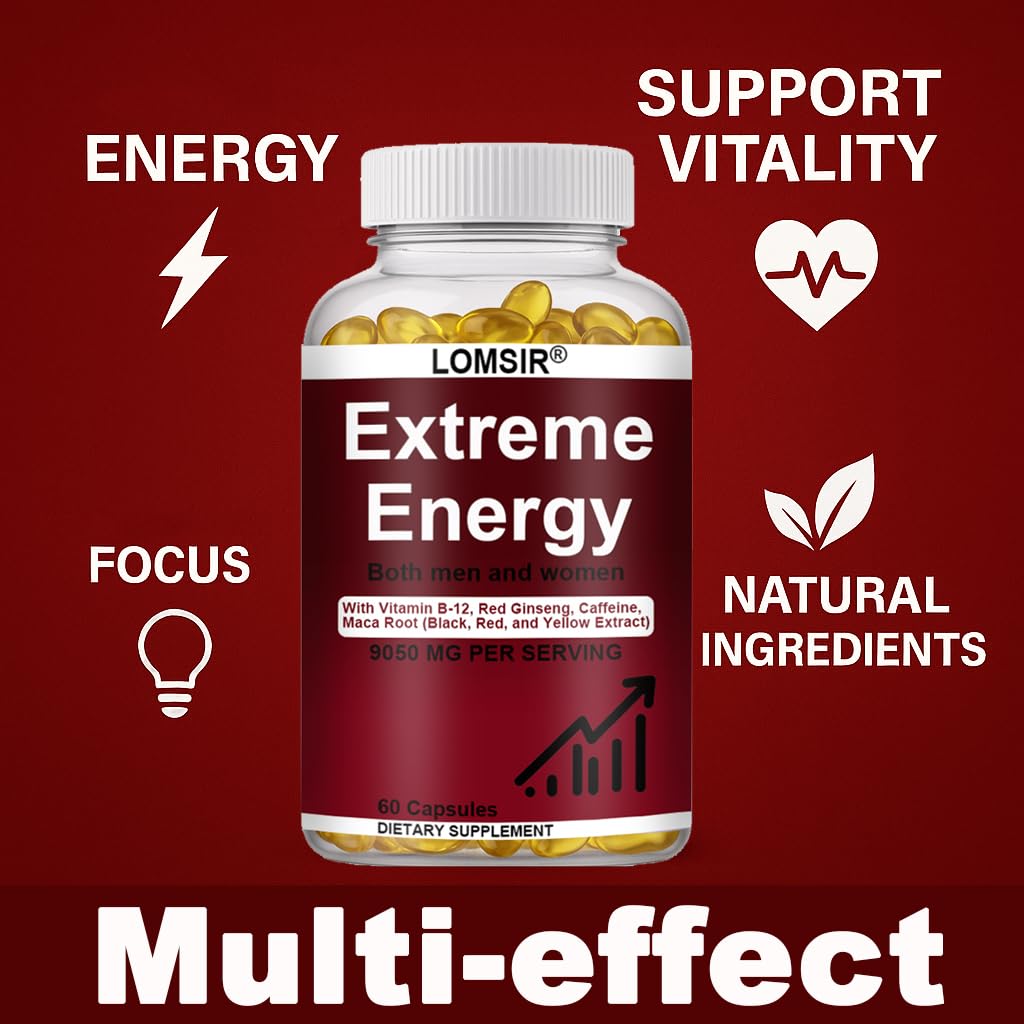 LOMSIR Extreme Energy Softgels 60 Count