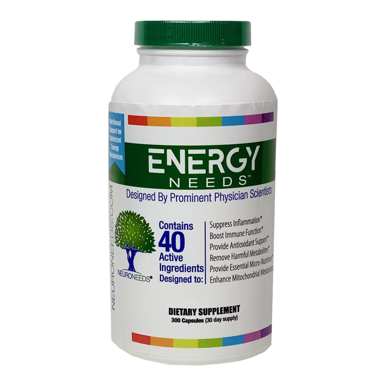 Neuro Needs EnergyNeeds 40 Active Ingredients Capsule, 300 Count