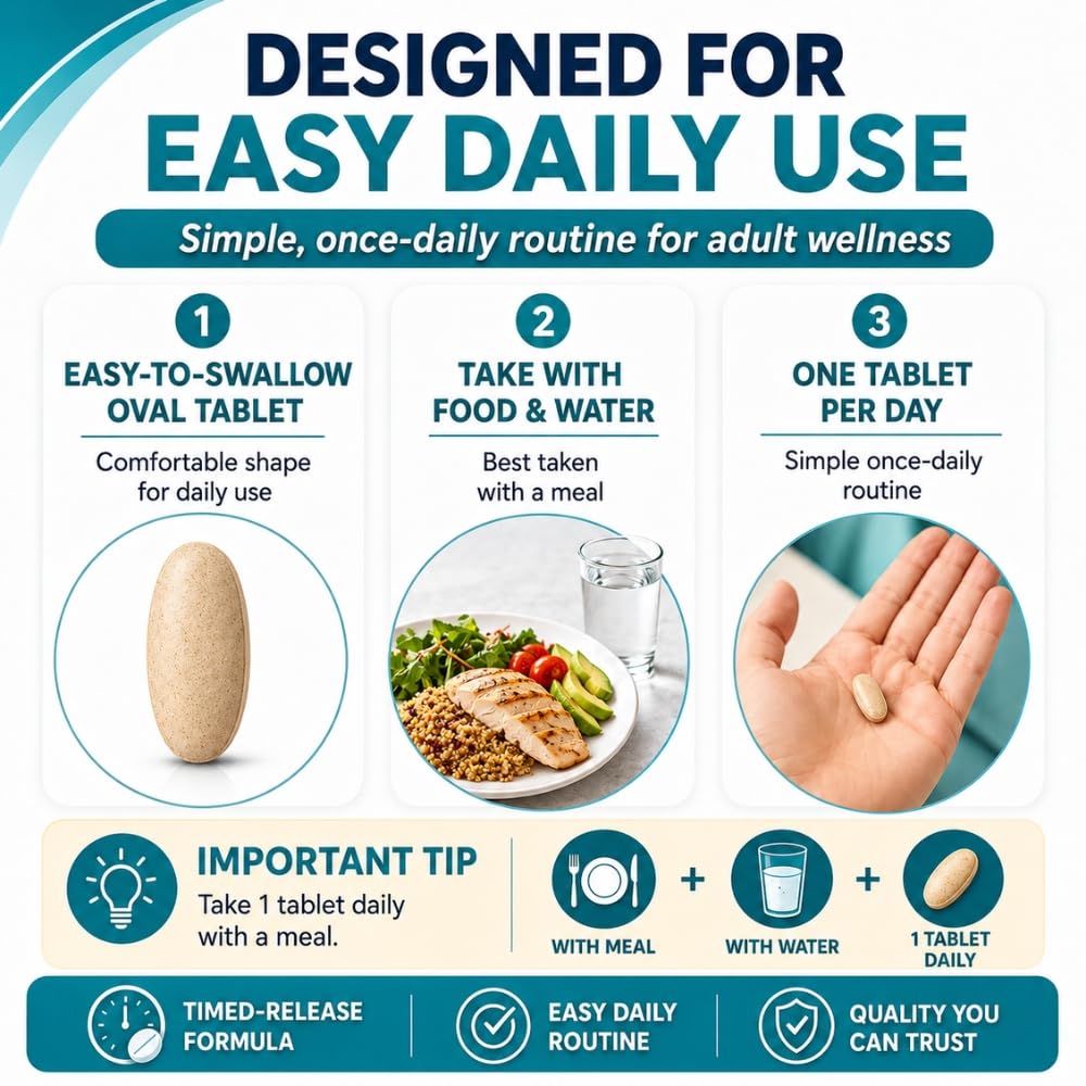 Quest Super Once A Day Timed-Release Multivitamin Tablet, 180 Tablets
