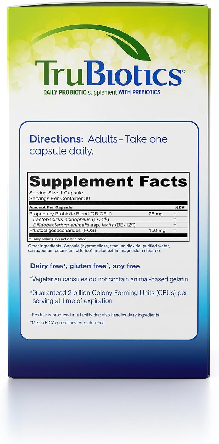ONE A DAY TRUBIOTICS Daily PROBIOTIC Capsules 30 Count