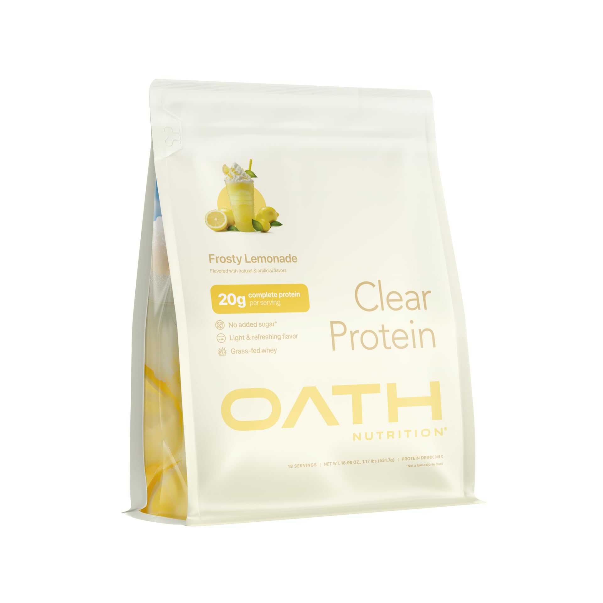 Oath Nutrition Clear Whey Isolate Protein Powder 18 Servings