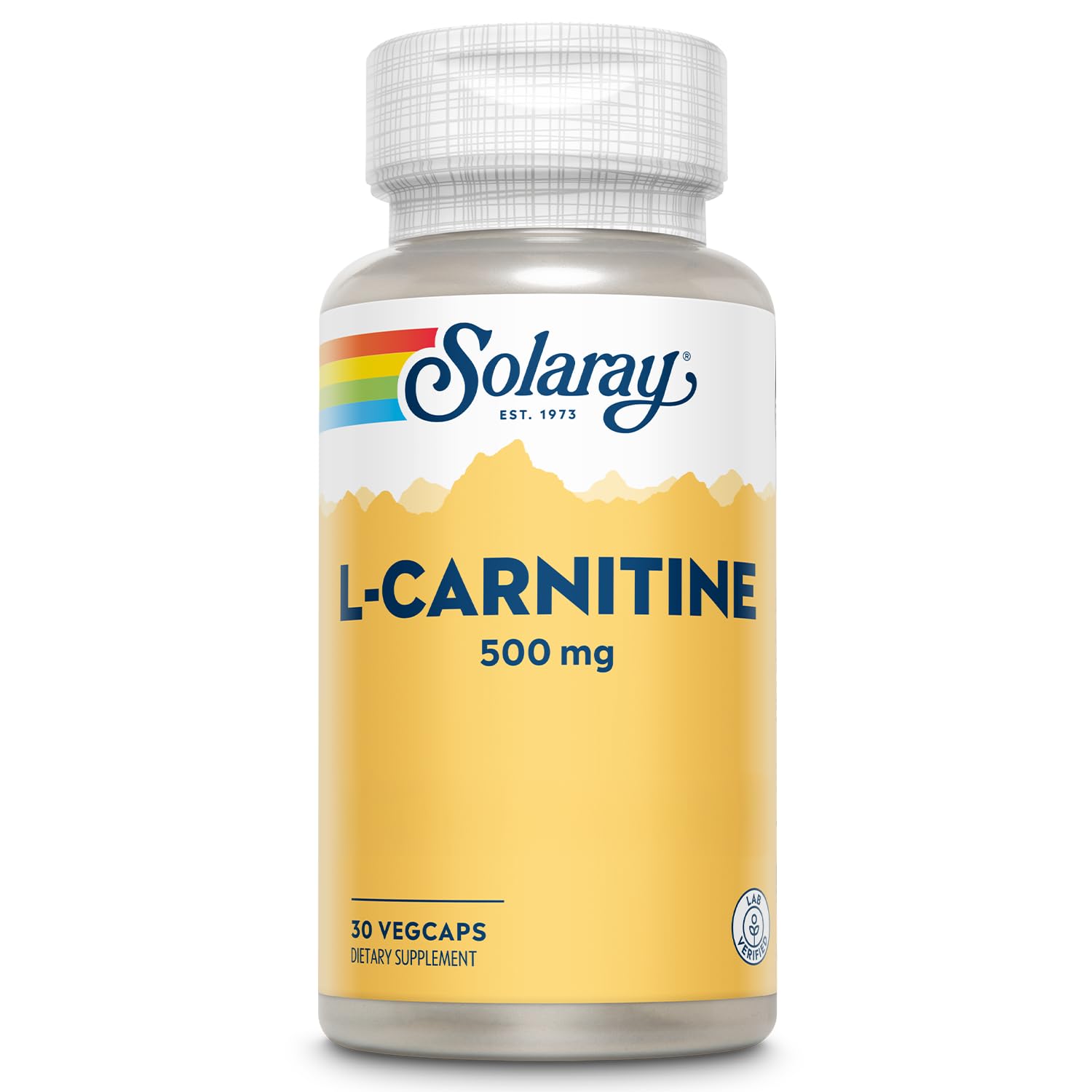 Solaray L-Carnitine 500 mg Capsule, 30 VegCaps